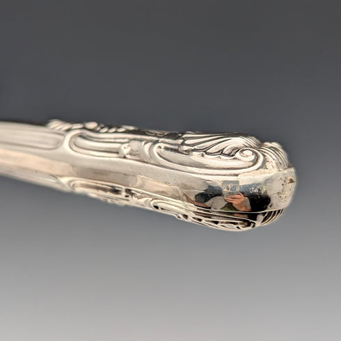 1850年 英国アンティーク 総純銀製 フィッシュサーバーペア 計370g HJ Lias&Son